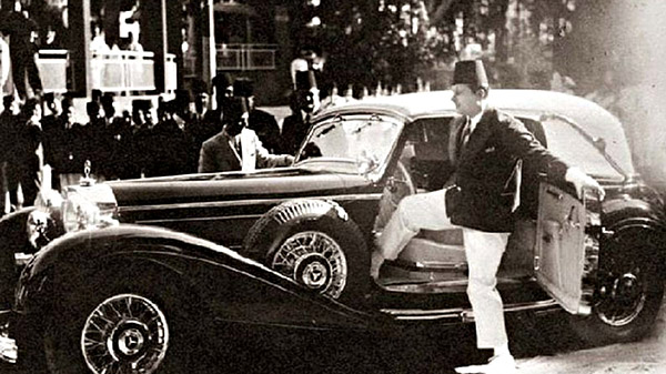 La Mercedes du roi Farouk vers 1938 